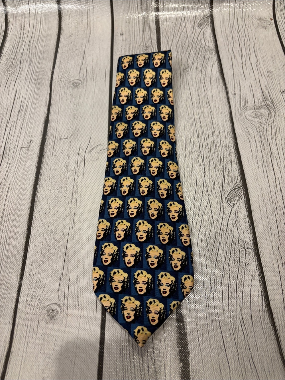 Andy Warhol pop art Marilyn Monroe silk vintage Tie